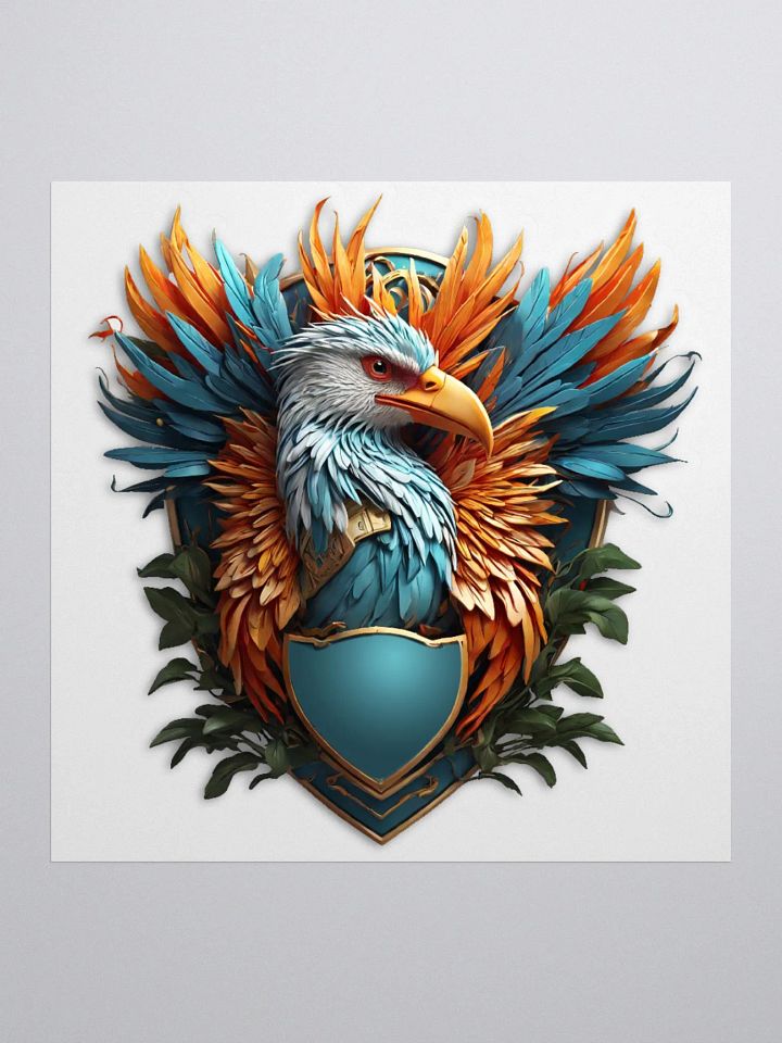 Bird of pheasant vibrant sticker product image (1)