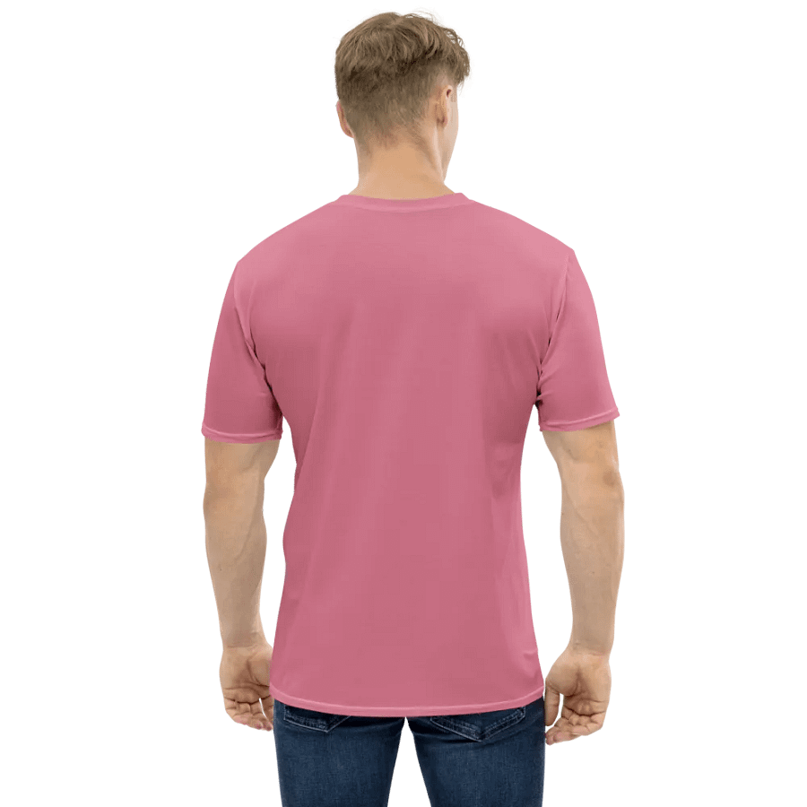 Plain Dusty Pink Light Summer Men's Crewneck Polyester Heavyweight Premium T-Shirt by Treasure Pie product image (8)