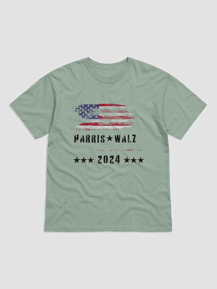 Harris - Walz 2024 - Vintage American Flag T-Shirt product image (1)