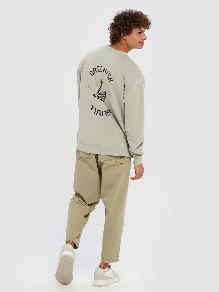 GREENISH THUMB 👍🏼🔥 unisex midweight pigment dyed sweatshirt unisex sweatshirt product image (4)