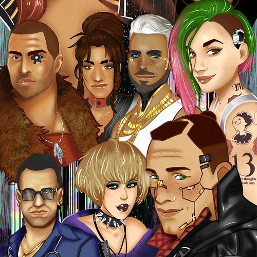 Reposting of an oldie. Love this game so much. 

#cyberpunk2077 #cdprojektred #fanart