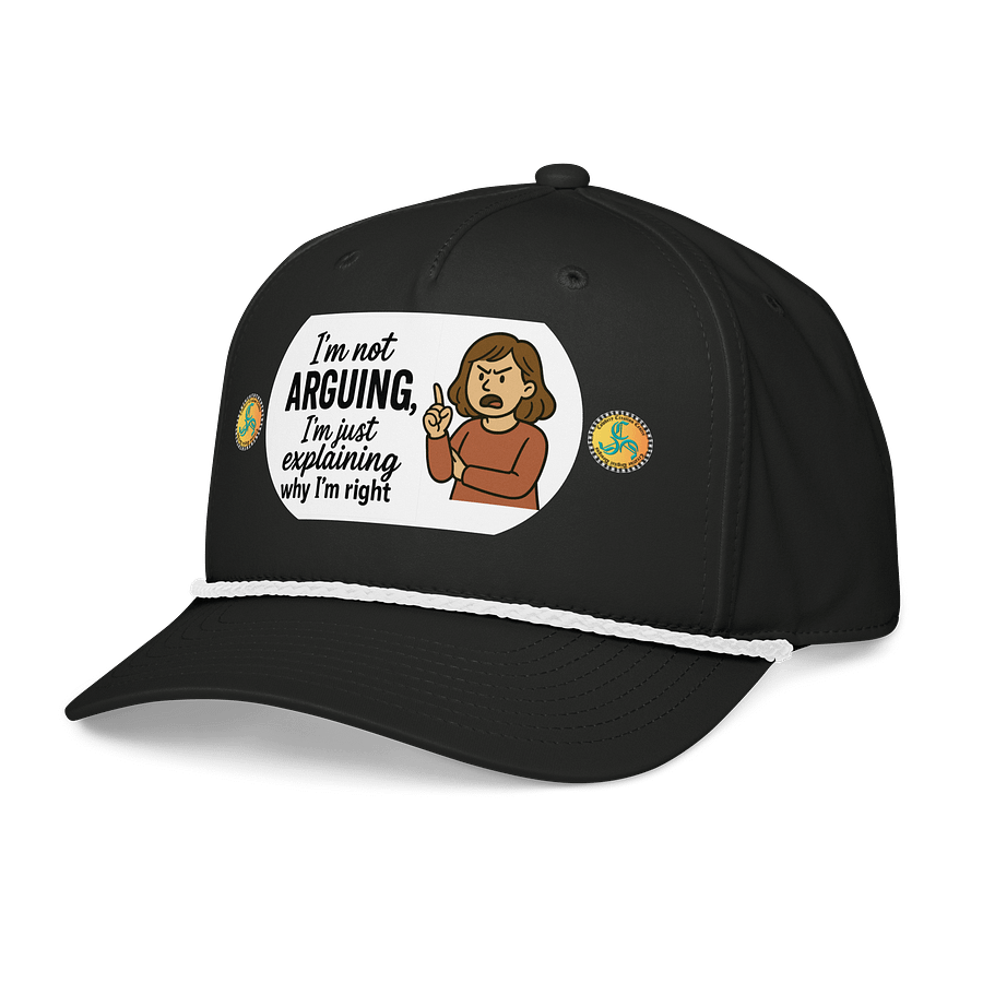I'm not Arguing (Female) Richardson Five-Panel Classic Rope Cap product image (5)