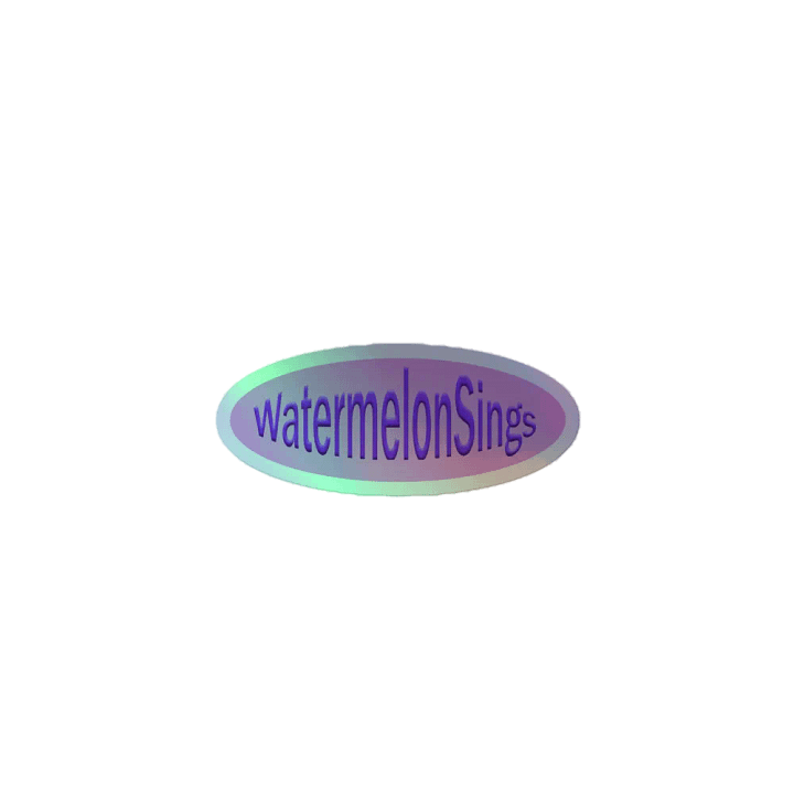 WatermelonSings Holographic Logo product image (1)