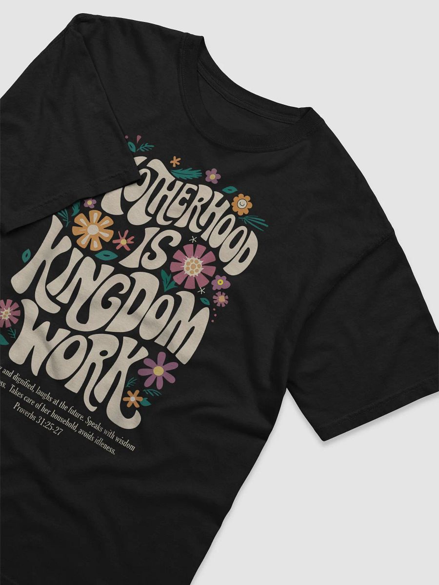 Floral Vintage Motherhood is Kingdom Mothers Day Shirt product image (4)