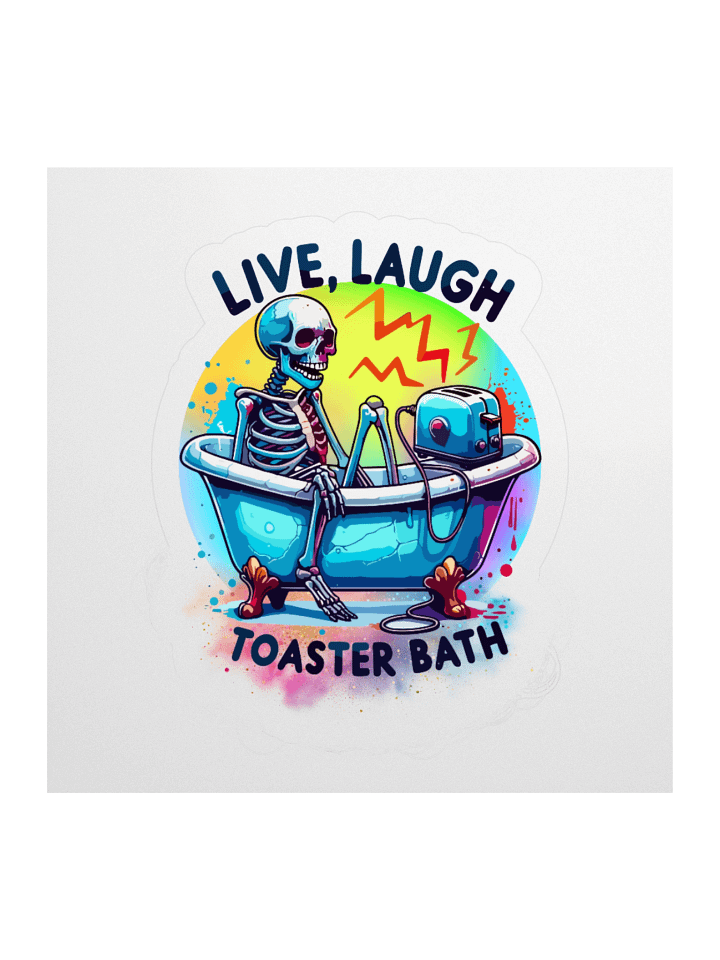 Bathtub Blues Skeleton Sticker product image (2)