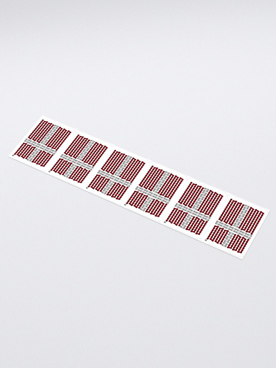 Denmark Bike Chain Flag Sticker 6 Pack product image (1)