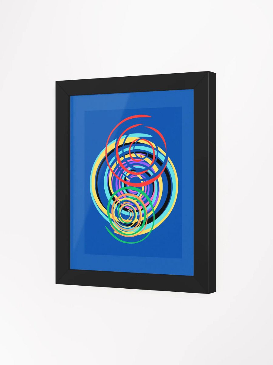 Vibrant Spiral Symphony Framed Poster product image (5)