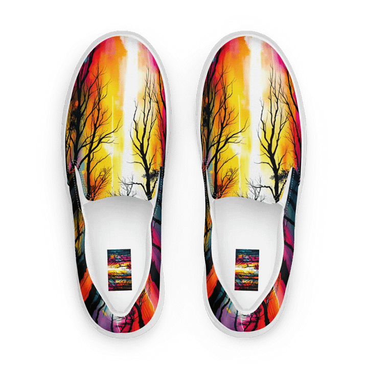 Prism in the woods, wonems canvas Slip On shoes product image (1)