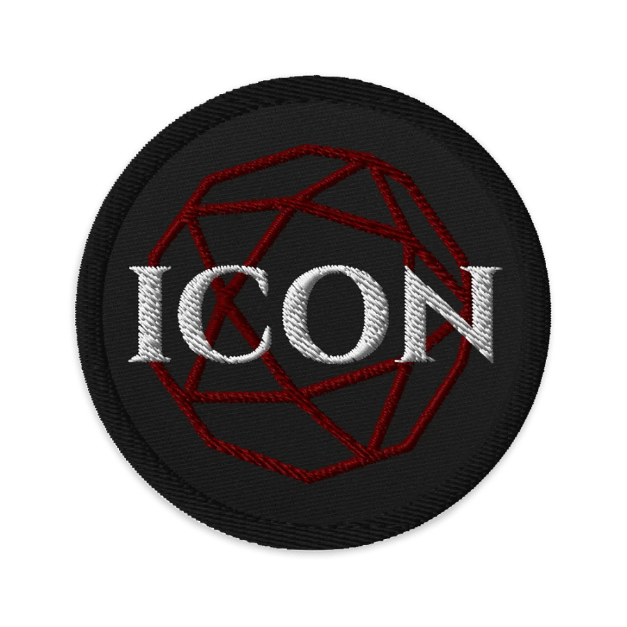ICON D20 Embroidered Patch - Red product image (1)