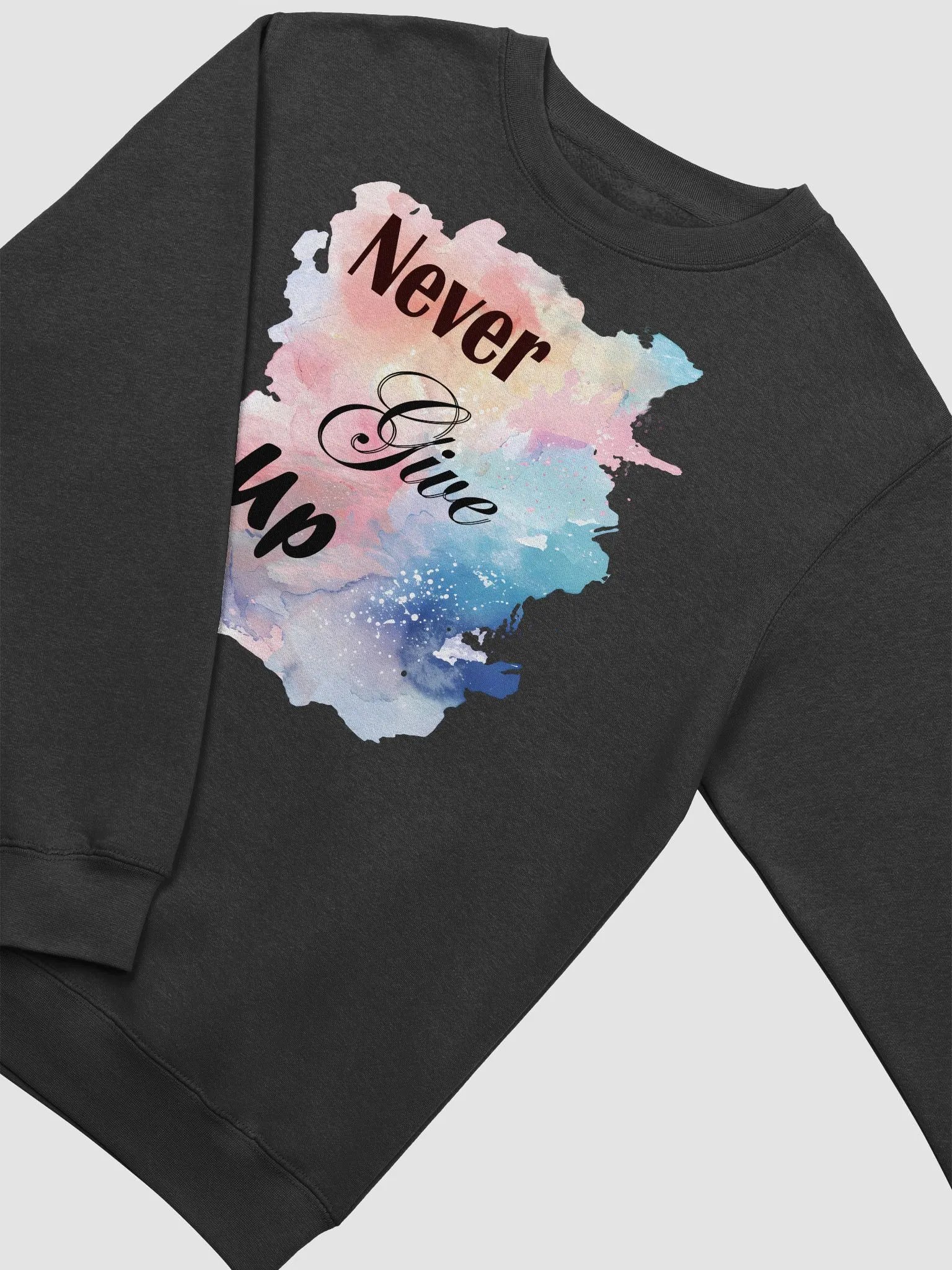 Never Give Up Pastel Motivation Sweatshirt product image (3)