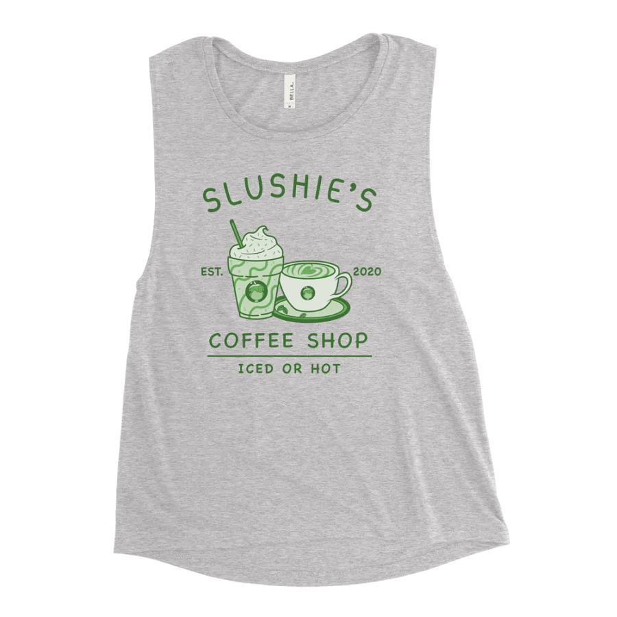 Slushie's Coffee Shop (Green) | Women's Muscle Tank product image (1)