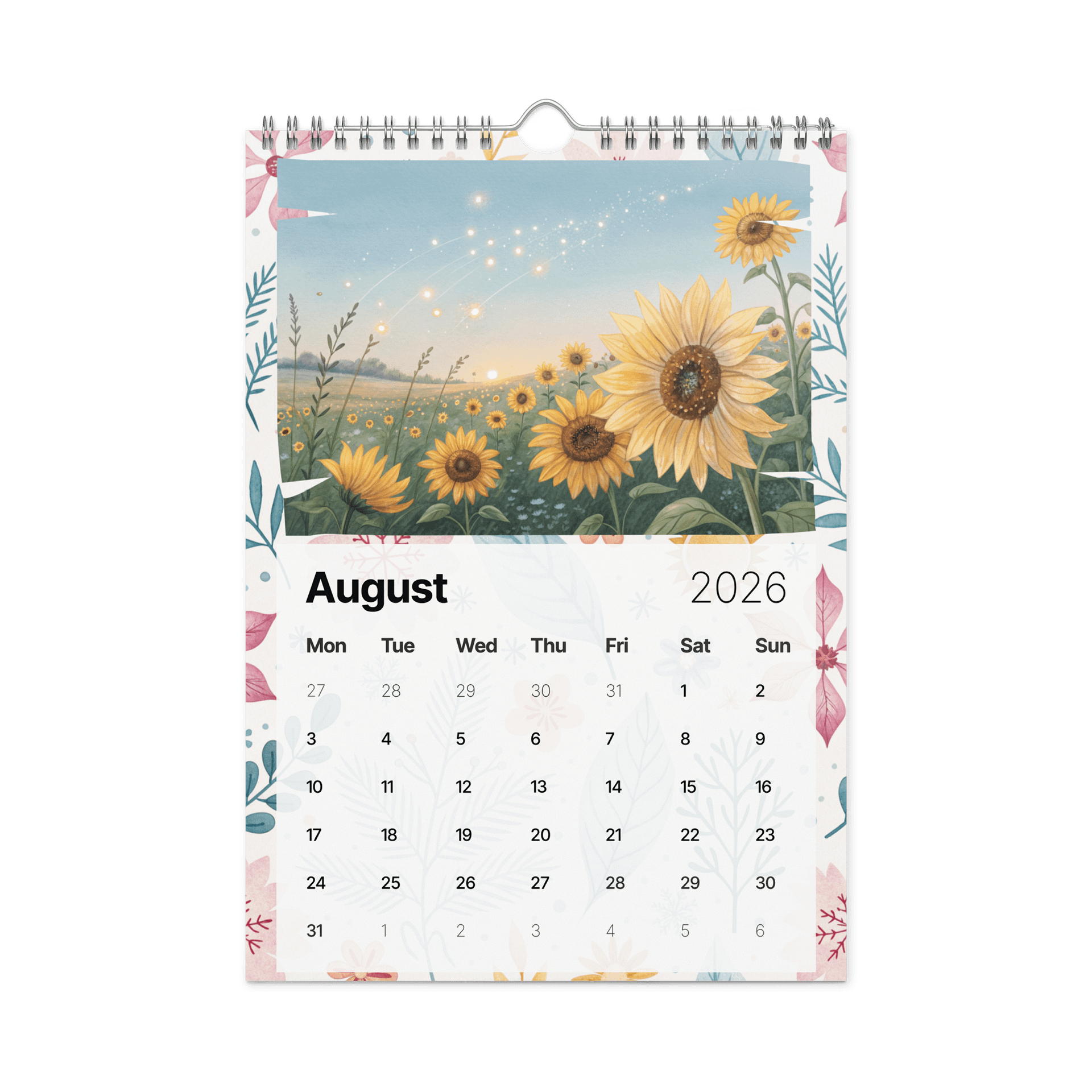 Watercolor Seasonal Scenes Wall Calendar 2026 – Dreamy, Magical, and Whimsical Surreal Landscape Art for Every Month product image (3)