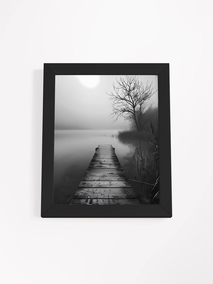 Tranquil Misty Lakeside Framed Poster product image (2)