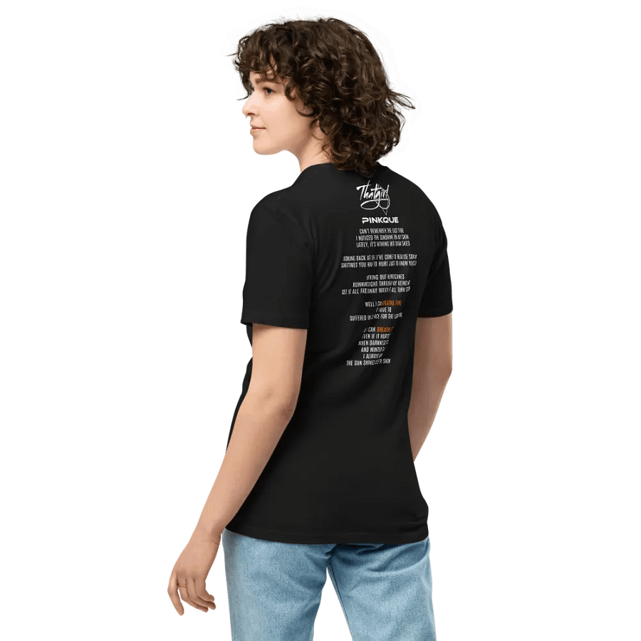 Pinkque x That Girl | Breathe Fire Lyrics Unisex Tee [COLLAB SERIES] product image (12)