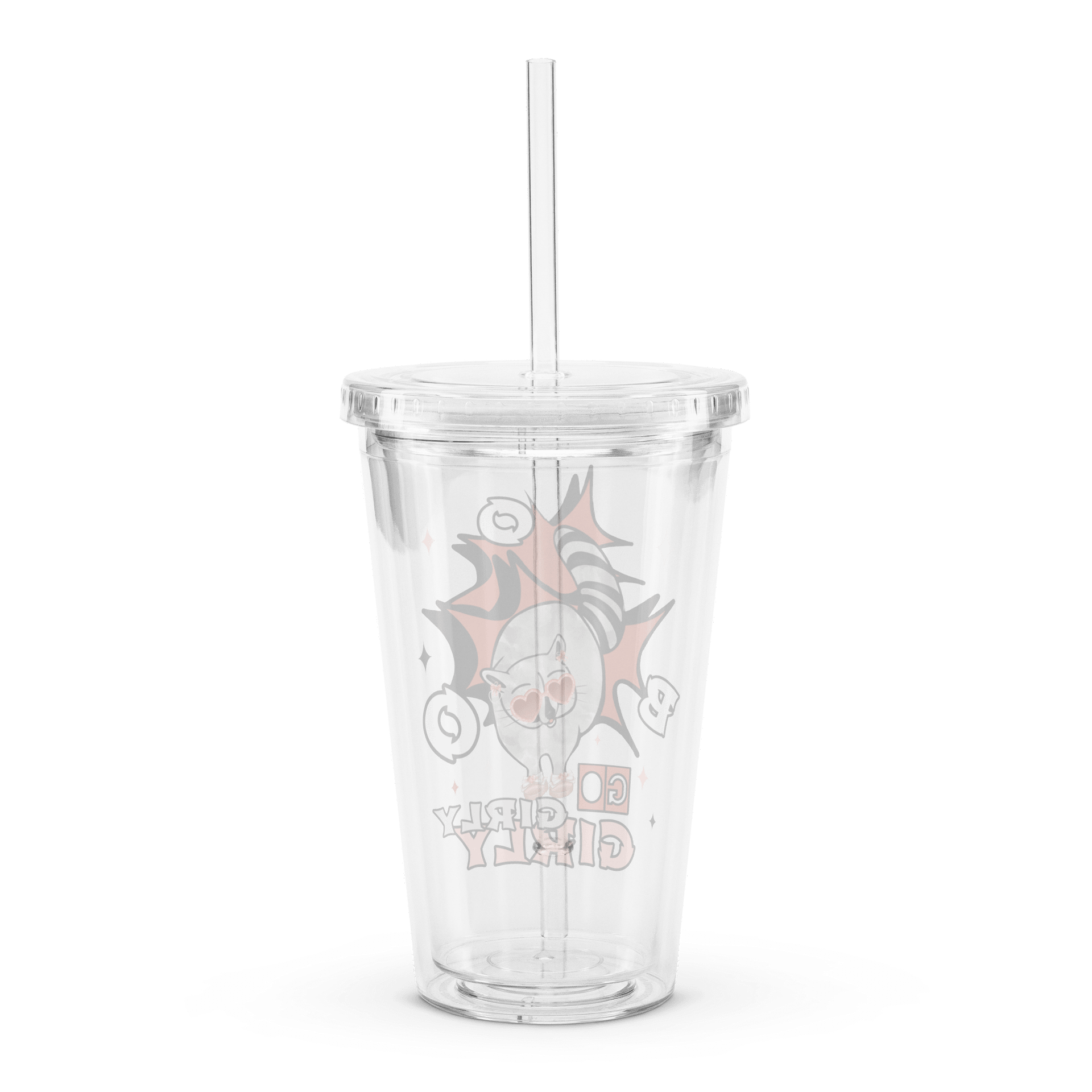 Girly Raccoon Double Wall Tumbler (16 oz) product image (2)