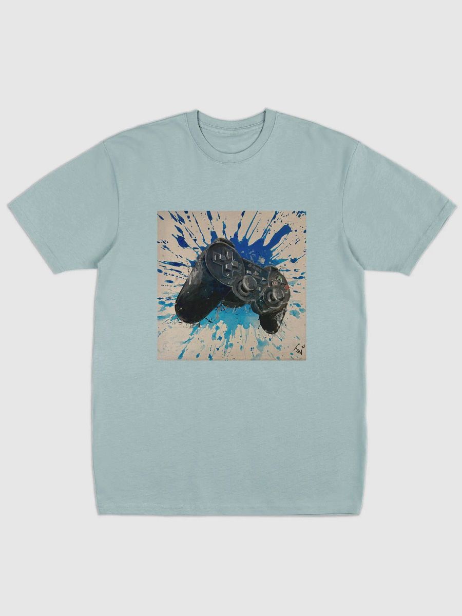 Game Station 2 Controller Splatter Paint Tee product image (1)