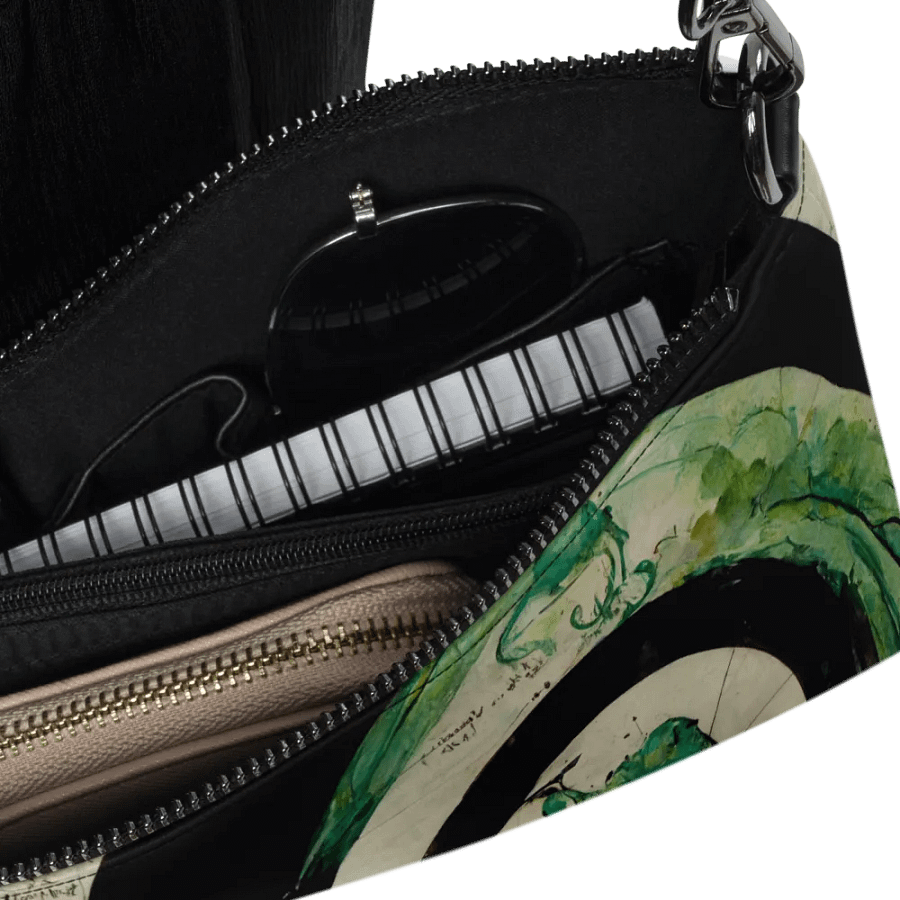 Enigmatic Spiral Crossbody Bag premium faux leather product image (6)
