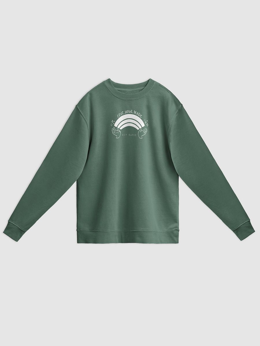 LOVE YOUR MAGIC CREW NECK - White txt product image (1)