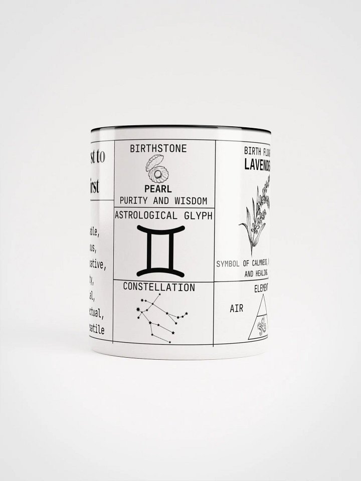 Gemini Zodiac Ceramic Mug product image (2)