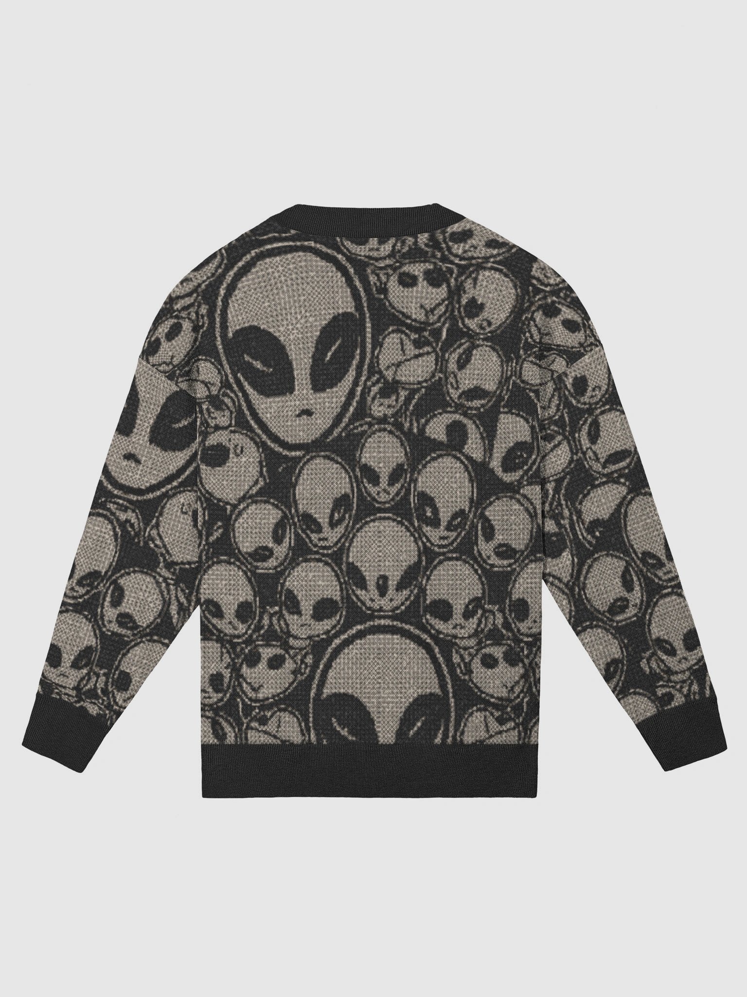 Galactic Voyager Alien Cardigan – Bold Extraterrestrial Knit Sweater for Men & Women | Sci-Fi Inspired Cozy Fashion product image (2)
