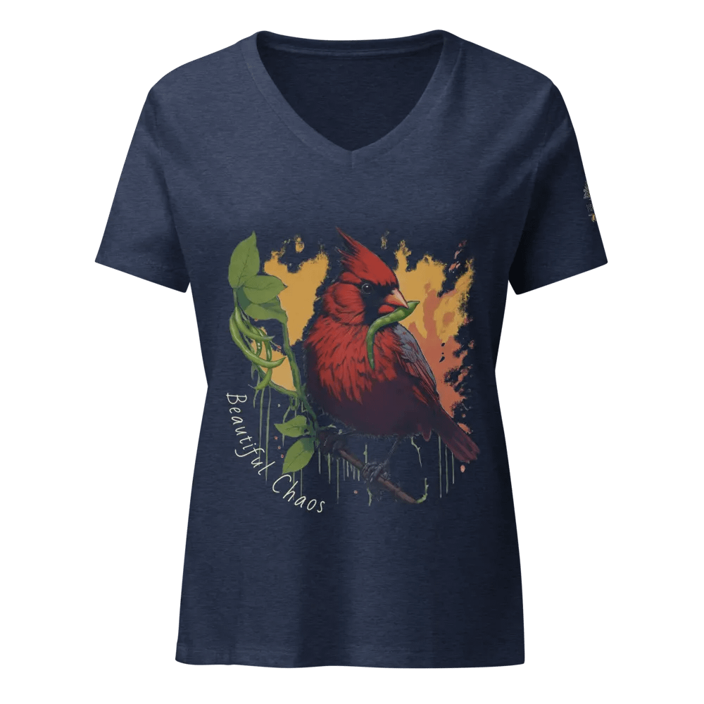Beautiful Chaos - Green Bean Thief | Women’s V-Neck T-Shirt product image (21)