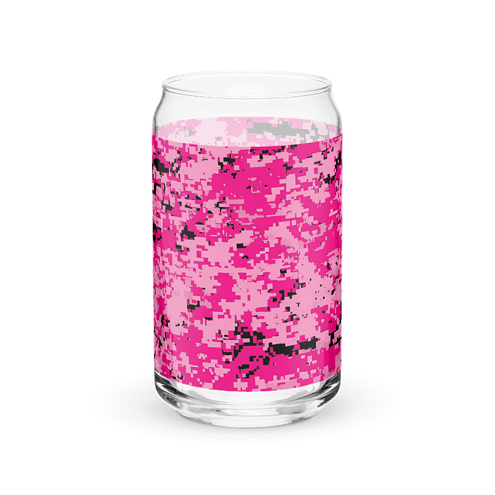 Pixel Pink Glass: Can-Shaped Elegance product image (2)