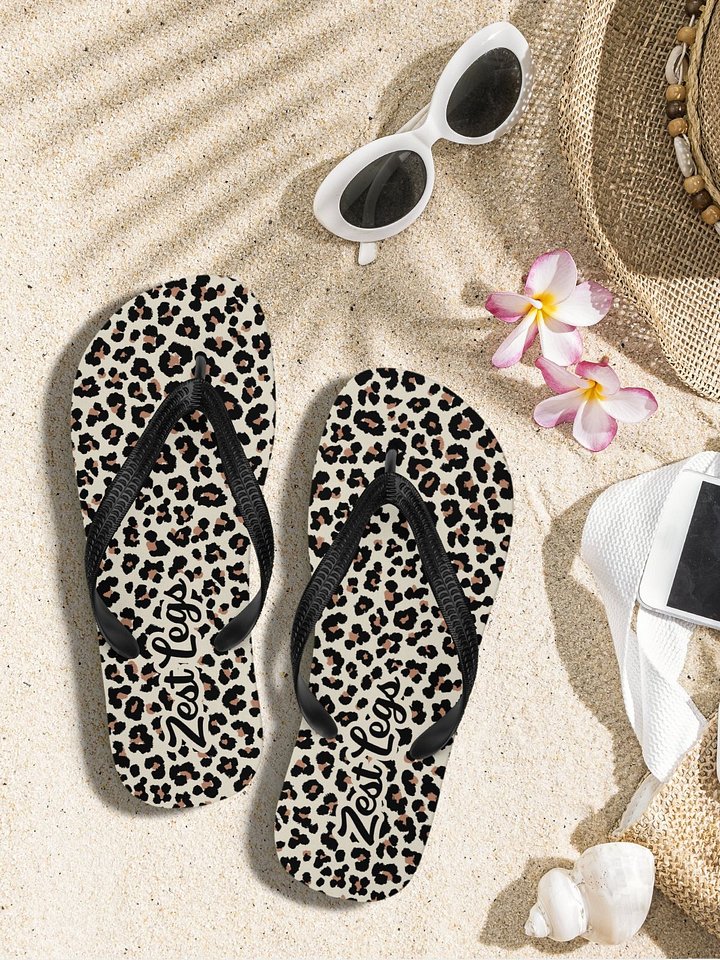 Flip flops "Abstract Animal Leopard Skin Fur Pattern" product image (2)