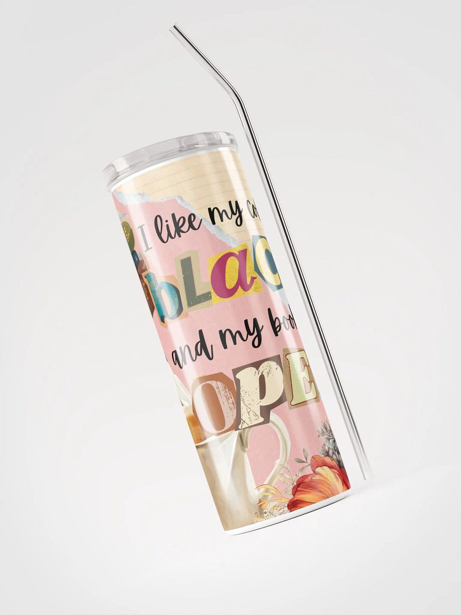 Skinny Insulated Tumbler for Book and Coffee Lovers product image (5)