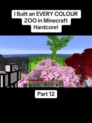 I built an every colour zoo in Minecraft hardcore! Watch the full video on YouTube at LockDownLife. Link in bio #Minecraft #minecrafthardore #lockdown #lockdownlife #zoo #everycolour #hardcore #built 