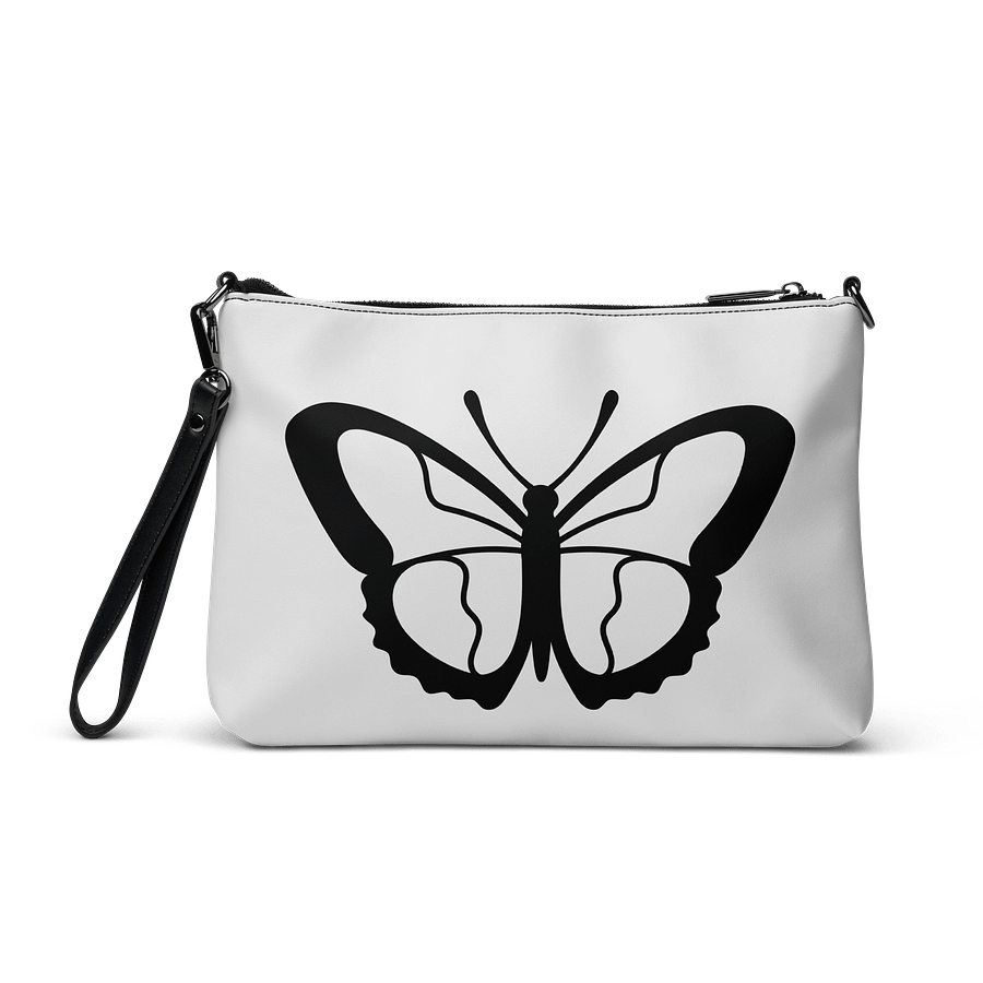 Blue Butterfly (art by Dina R.) akvarel painting with butterflies - Crossbody Bag product image (3)