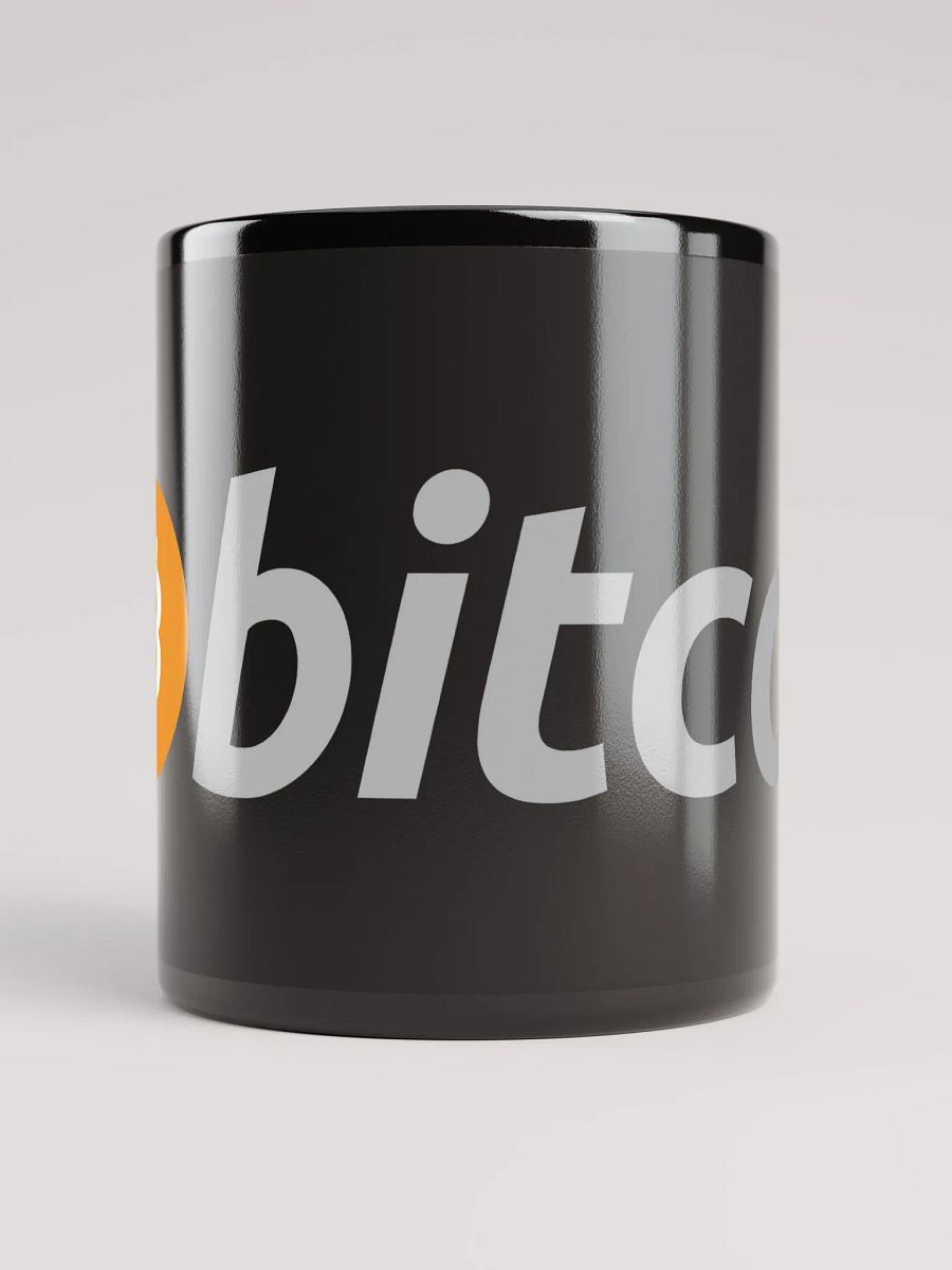 Bitcoin Logo Black Mug product image (3)