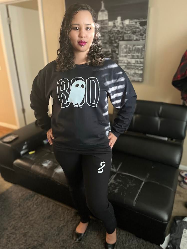 Claudy Beats Boo-tiful Ghostly Crewneck Sweatshirt product image (11)