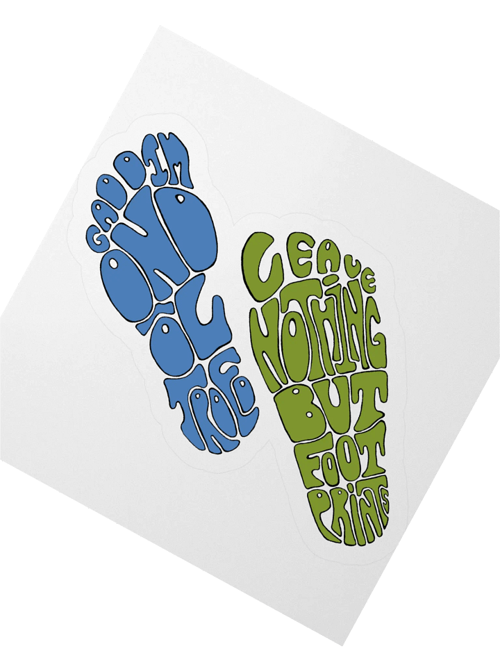 Bilingual Footprints sticker product image (2)