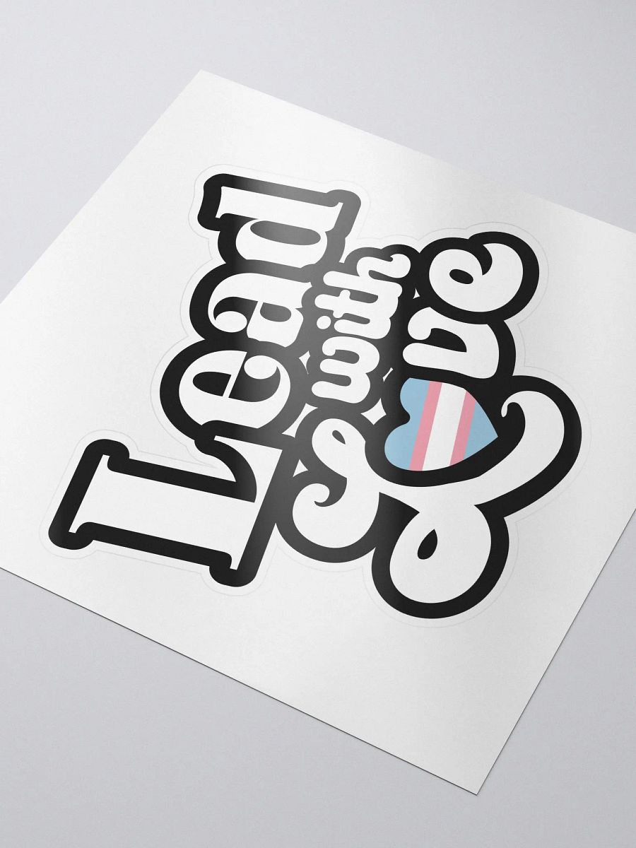 Lead With Love Sticker: Transgender product image (3)