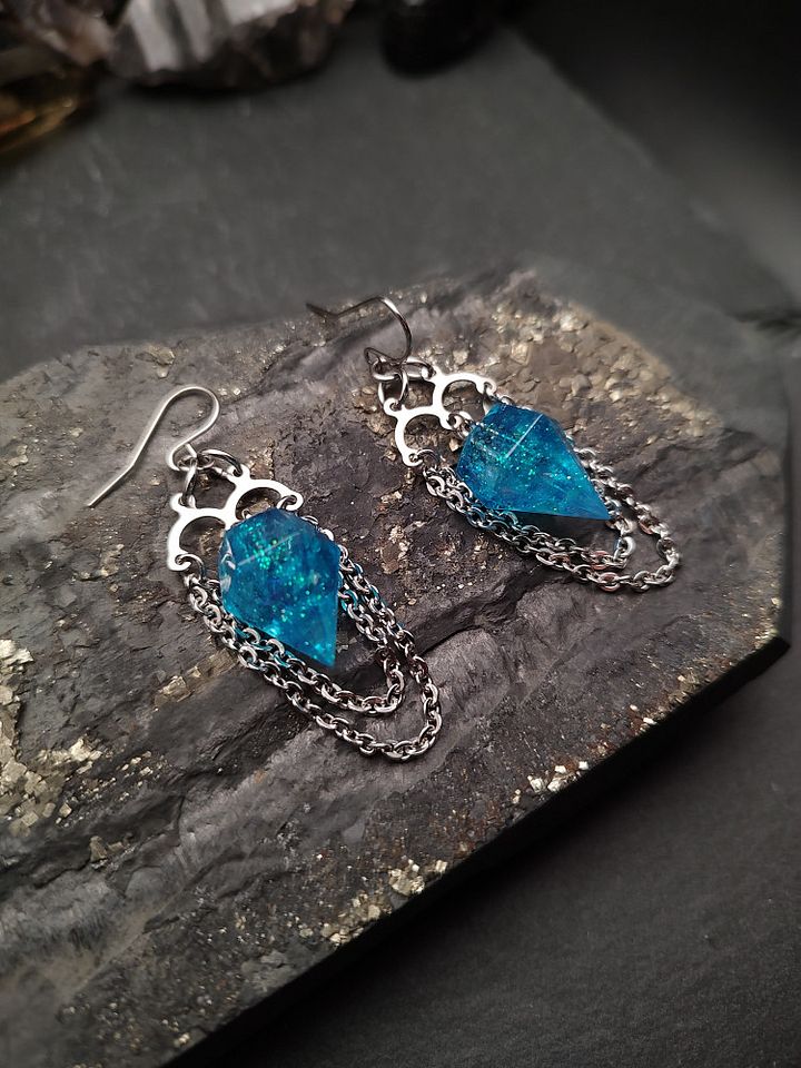 Earrings Epoxica - SeaGlow GalaxyDrops product image (2)