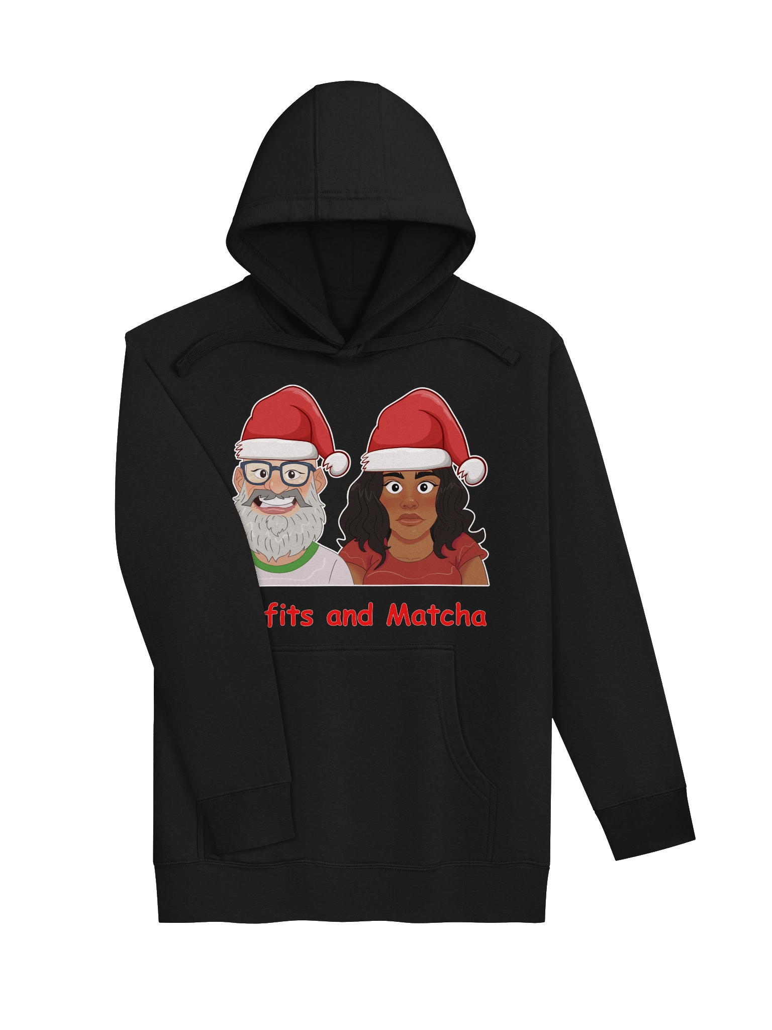 Misfits and Matcha Santa Hats Pullover Hoodie product image (15)