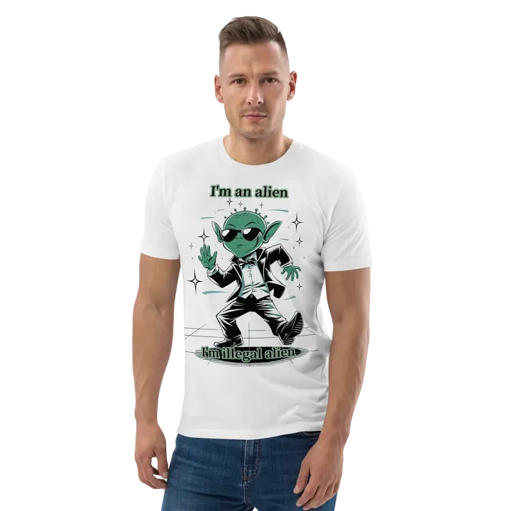 Disco Alien Cotton T-Shirt product image (2)