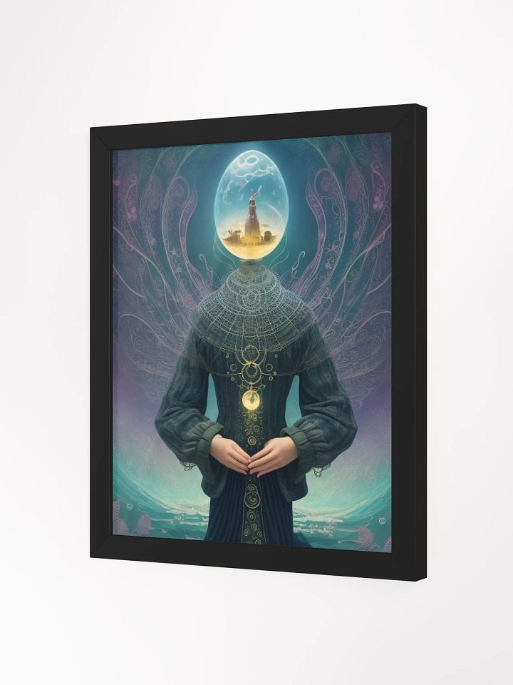 Surreal Fantasy Portal Head Creature Portrait Wall Art Framed Print product image (2)
