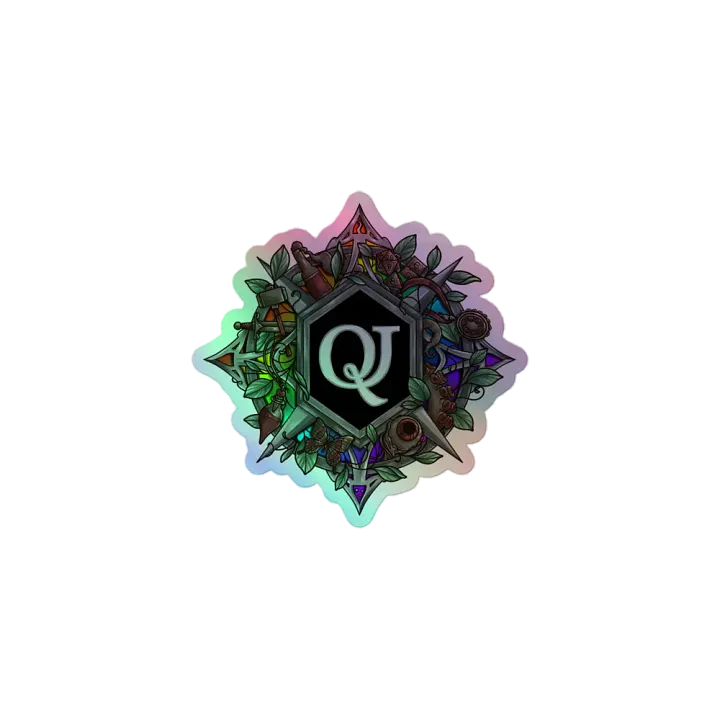 Holographic QJ Logo Sticker product image (1)