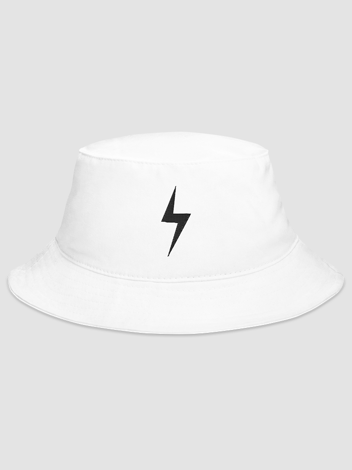 Embroidered Classic Sakpot Bucket Hat (White)