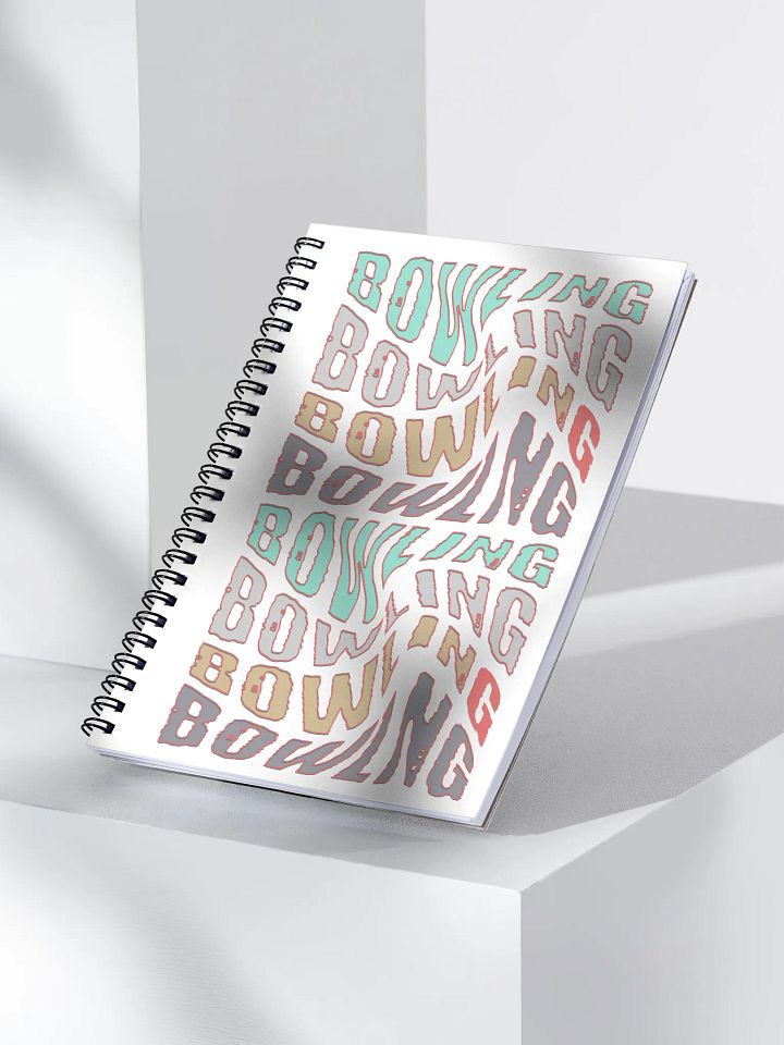 Mess Swirl Bowling Wavy Vibrant Wordplay Notebook product image (2)