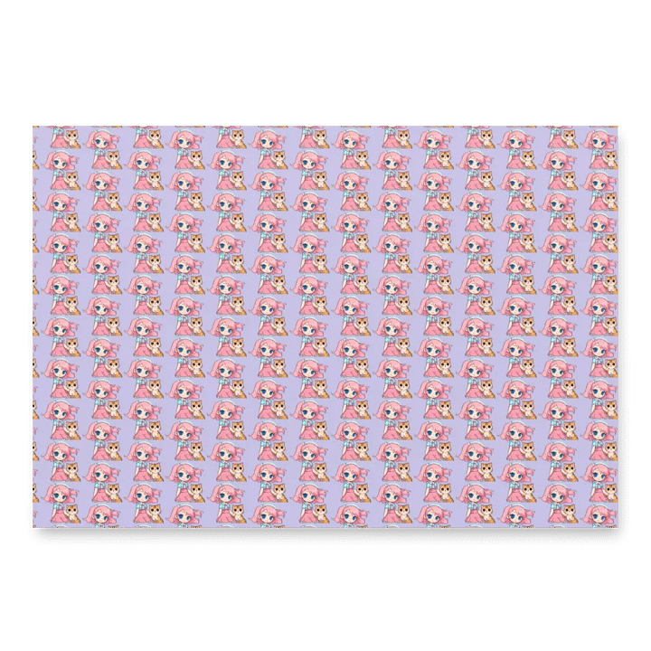 Funky Cartoon Character Wrapping Paper Set product image (1)