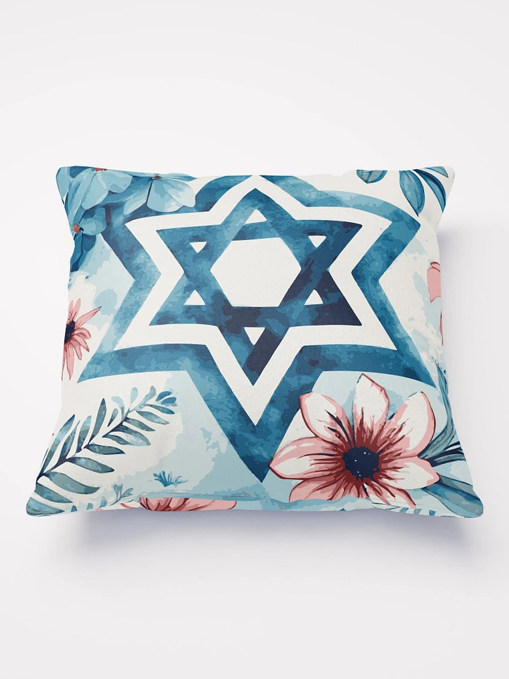 Floral Star of David Throw Pillow product image (2)