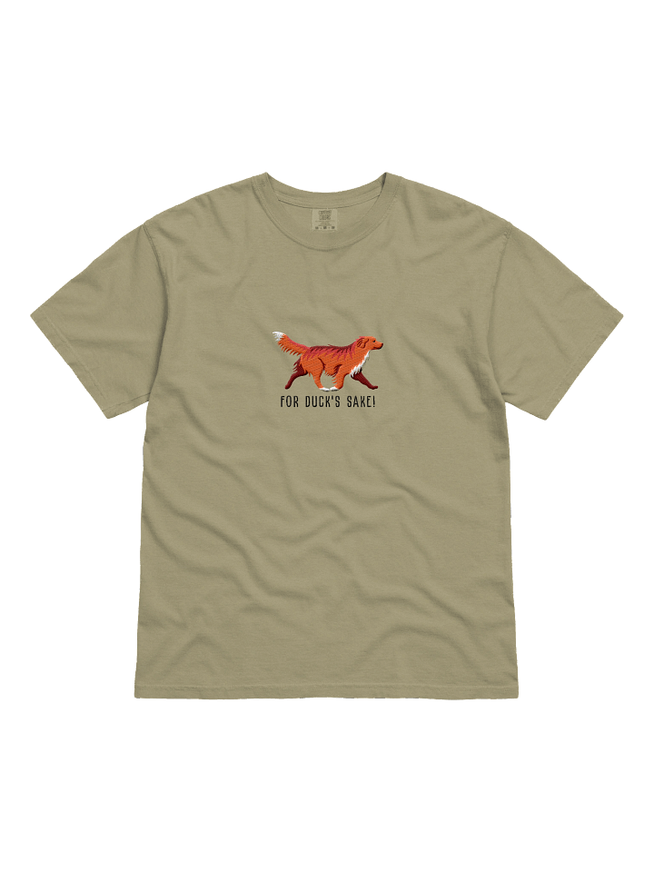 For Duck's Sake T-Shirt(Embroidered) of a Nova Scotia Duck Tolling Retriever(Red) product image (3)