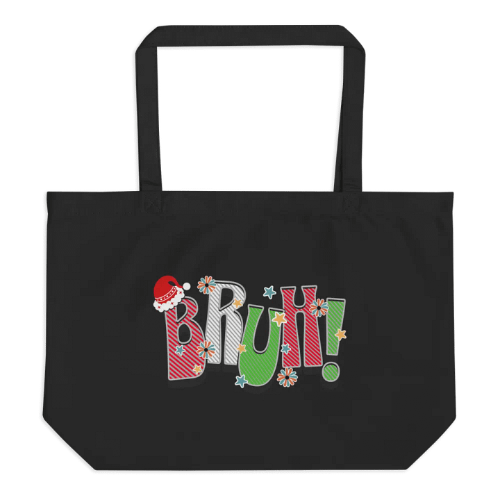 Bruh! Christmas Festive Organic Tote product image (1)