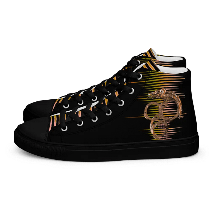 Glitchy Distortion Men's High Tops product image (1)