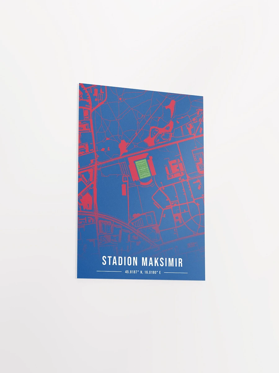 Stadion Maksimir Map Design Poster product image (13)