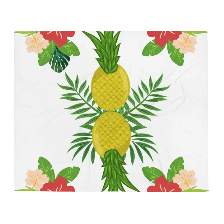 Pineapple Paradise Pattern Design Throw Blanket product image (2)