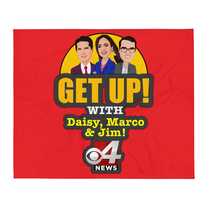 Get Up! With Daisy, Marco & Jim Throw Blanket product image (1)