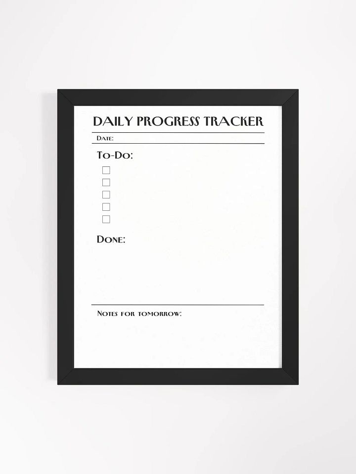 DAILY PROGRESS TRACKER (Manhattan design 1) product image (1)